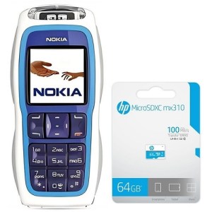 Nokia 3220 with HP 64GB Pendrive – qubekart
