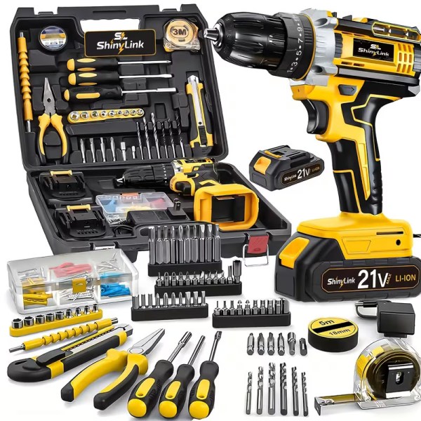 136 PCs 800W Corded Electric Drill Toolkit